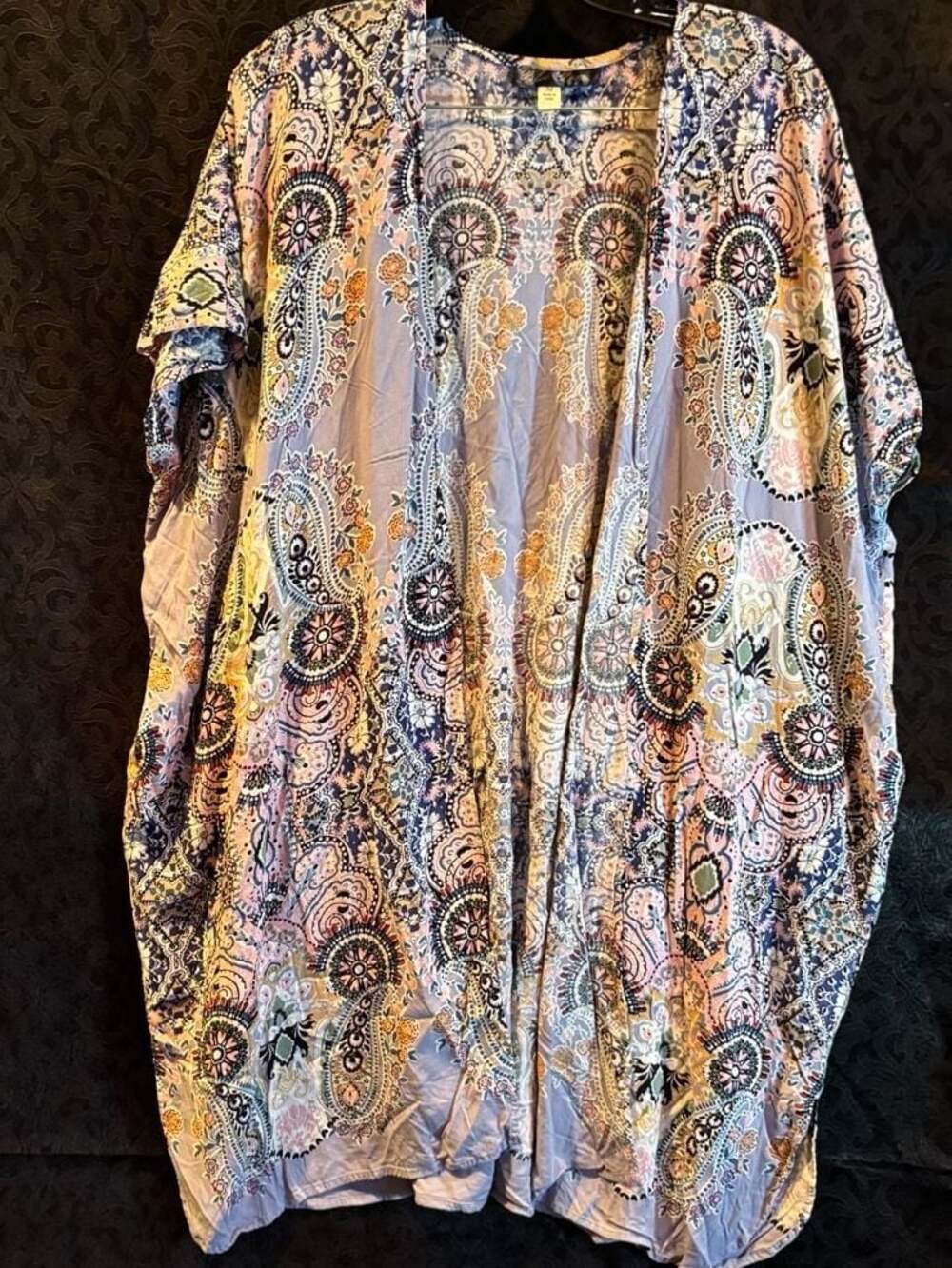 Blue Rain Paisely Kimono Light Cardigan